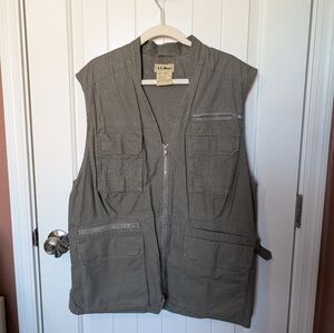 Vintage L.L.Bean Ranger/Fishing Vest Men's Large Khaki